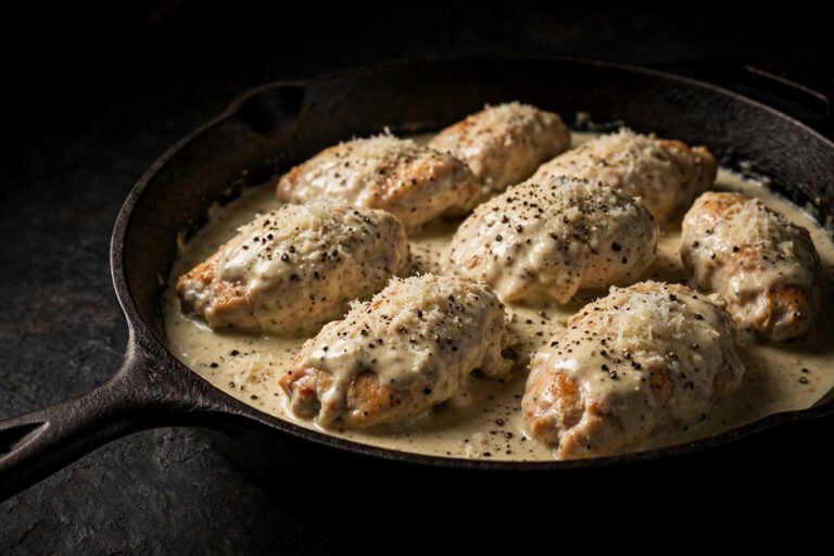 Creamy Chicken Caesar Skillet