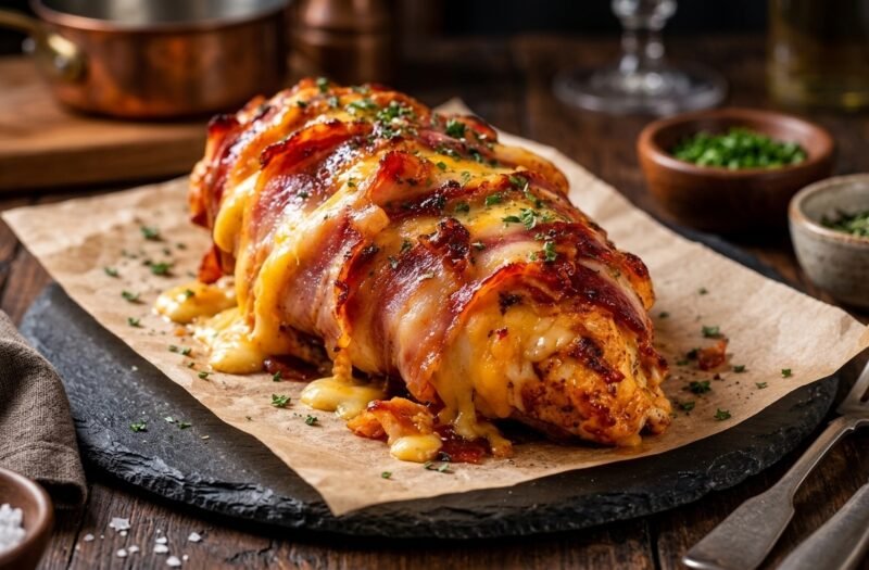 Bacon-Wrapped Stuffed Chicken Breast