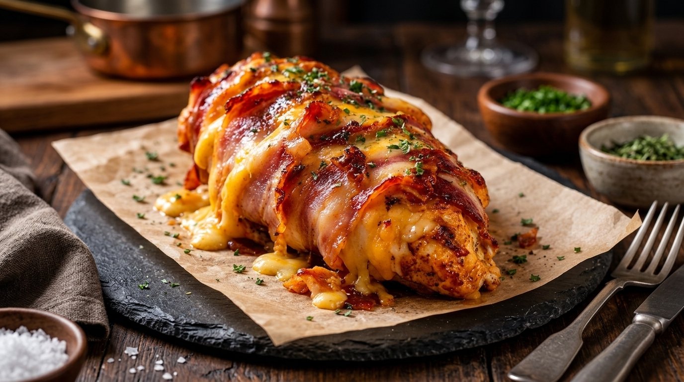 Bacon-Wrapped Stuffed Chicken Breast