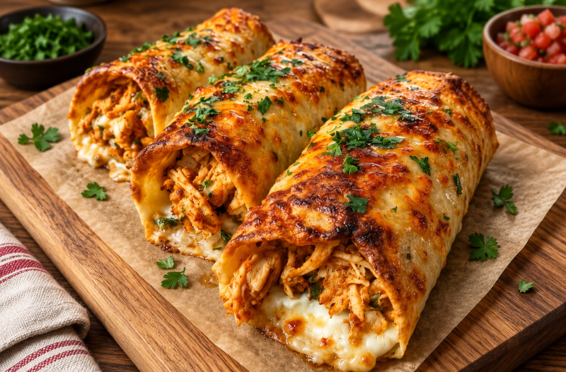 Cheesy Chicken Enchiladas – Creamy, Golden & Comforting Mexican-Style Dinner