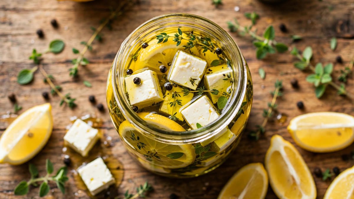 Lemon-Herb Marinated Feta