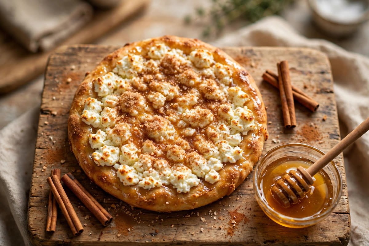 Cottage Cheese Cinnamon Flatbread (61g protein)