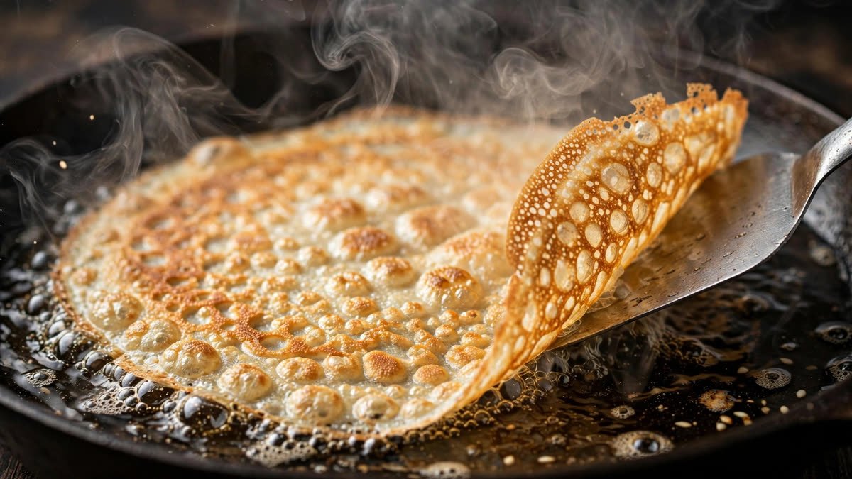 Viral Rice Paper Crepe with crispy lacy edges