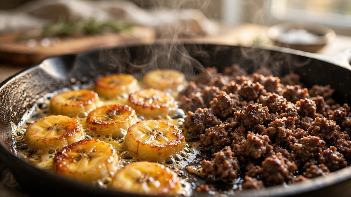 Ground Beef and Banana Protein Bowl